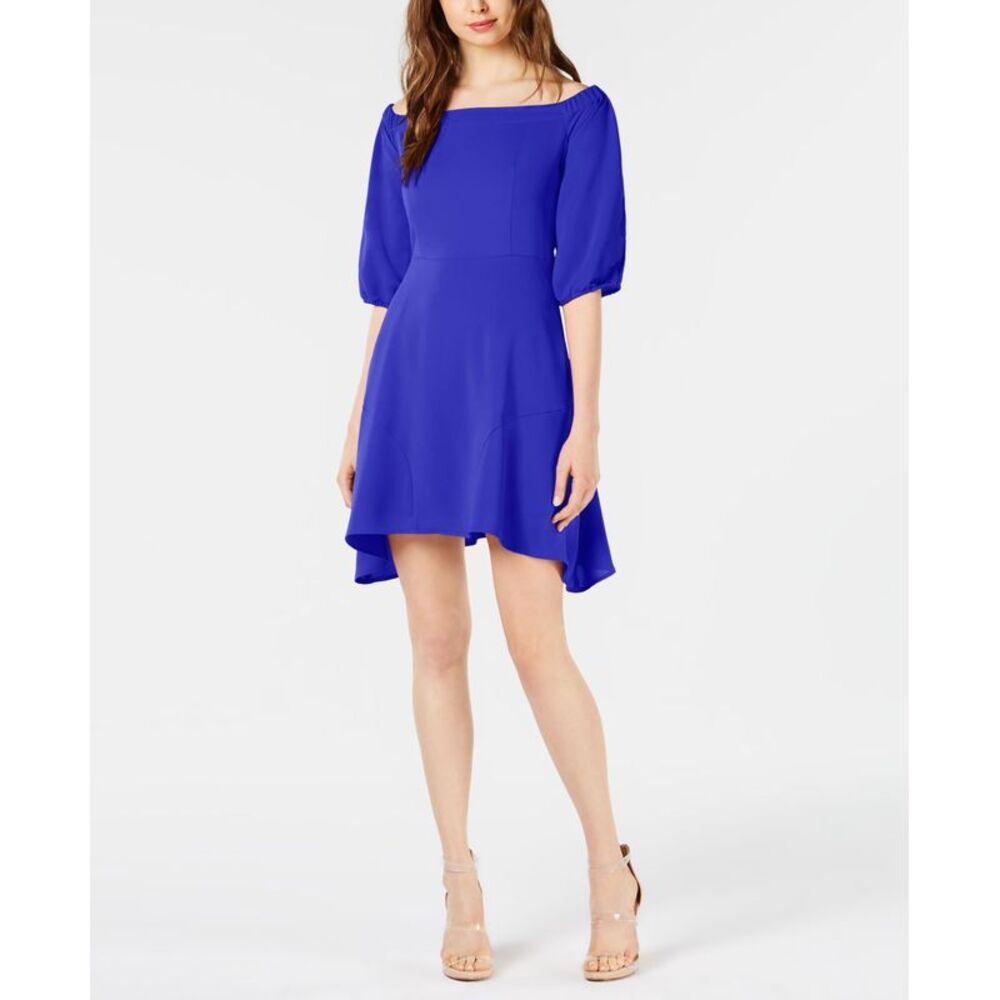 Bar III Off The Shoulder Fit Flare Dress